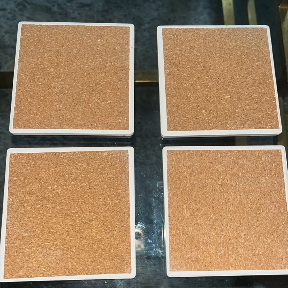NWOT Set of 4 Modern Turban Woman Nikki Chu Tile Coasters